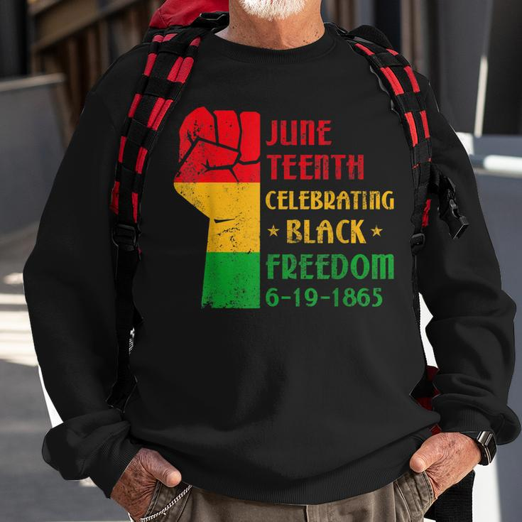 Junenth Celebrate Black Freedom 1865 June 19Th Men Women Sweatshirt Gifts for Old Men