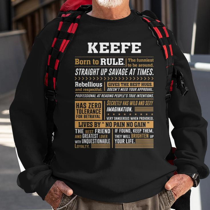 Keefe Name Gift Keefe Born To Rule Sweatshirt Gifts for Old Men