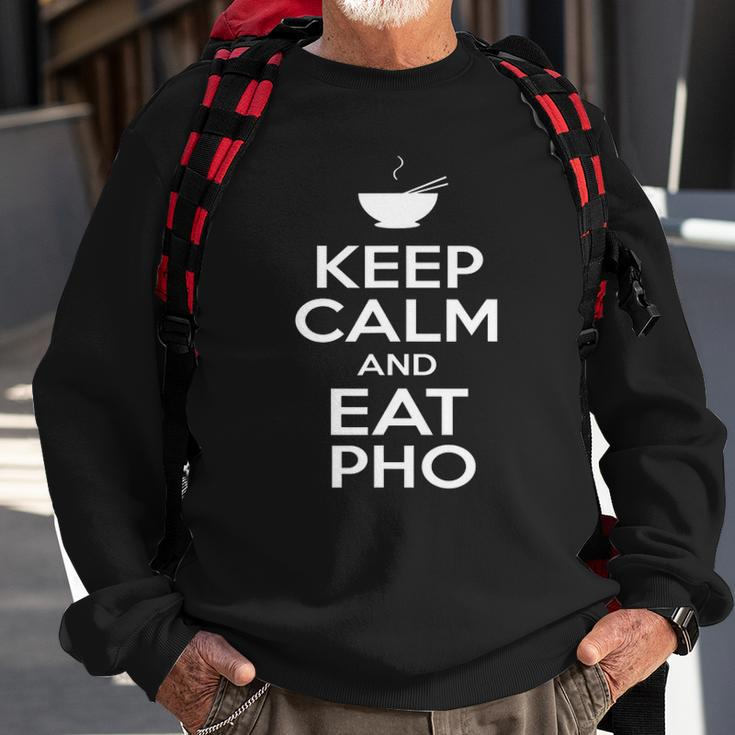 Keep Calm And Eat Pho Vietnamese Pho Noodle Sweatshirt Gifts for Old Men