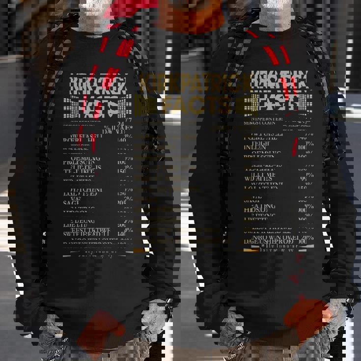 Kirkpatrick Name Gift Kirkpatrick Facts Sweatshirt Gifts for Old Men