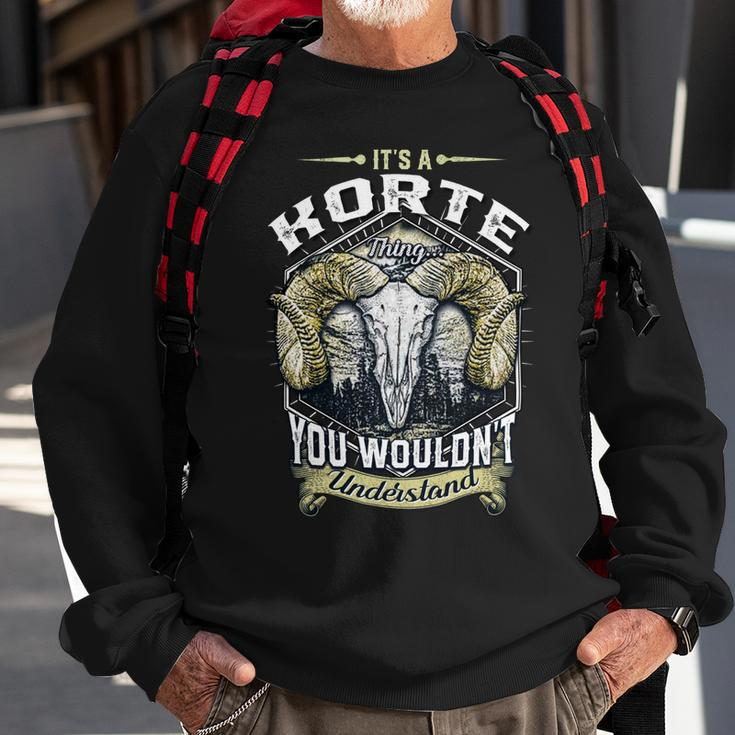 Korte Name Shirt Korte Family Name V3 Sweatshirt Gifts for Old Men