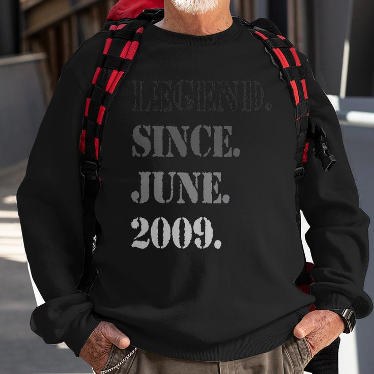 Legend Since June 2009 Th Birthday 13 Years Old Sweatshirt Gifts for Old Men