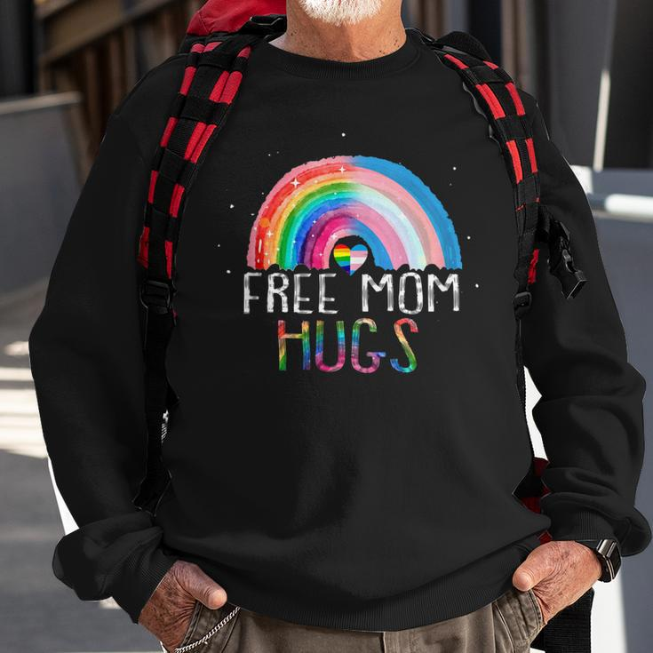 Lgbtq Free Mom Hugs Gay Pride Lgbt Ally Rainbow Mothers Day Sweatshirt Gifts for Old Men