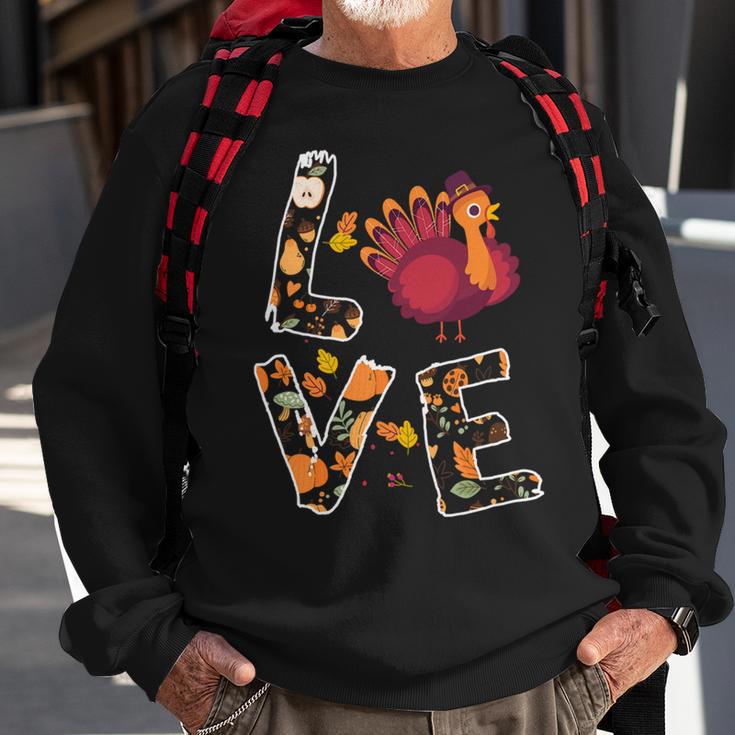 Love Turkey Thanksgiving Happy Fall 20 Shirt Sweatshirt Gifts for Old Men