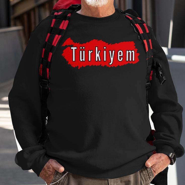 M Turkey Flag Futball Turkish Soccer 9 Shirt Sweatshirt Gifts for Old Men