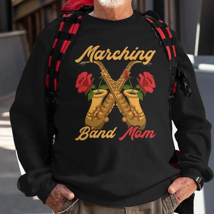 Marching Band Mom Saxophonist Jazz Music Saxophone Sweatshirt Gifts for Old Men
