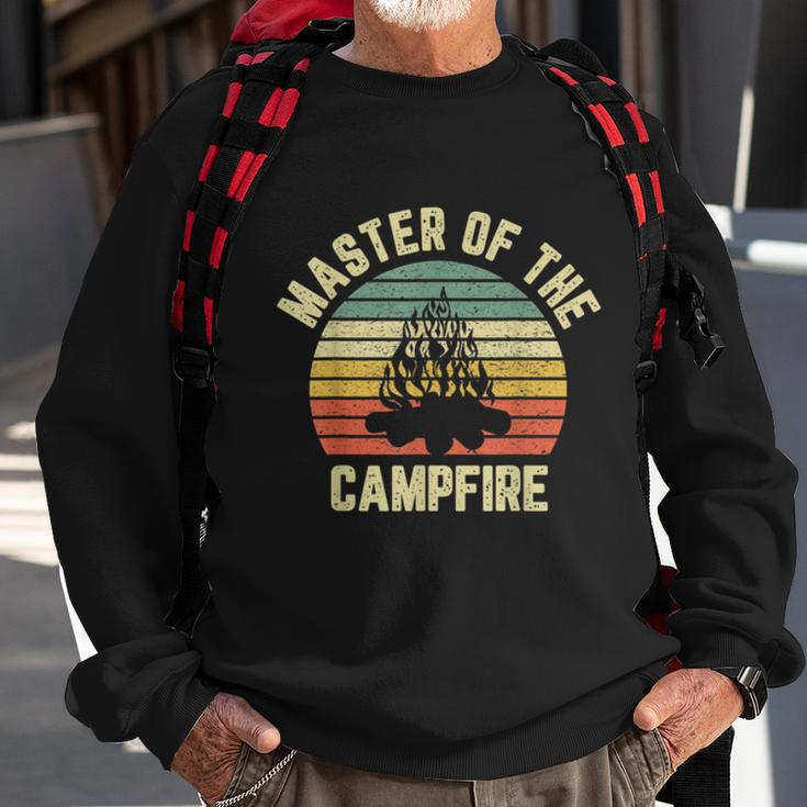 Master Of The Campfire Camping Vintage Camper Sweatshirt Gifts for Old Men