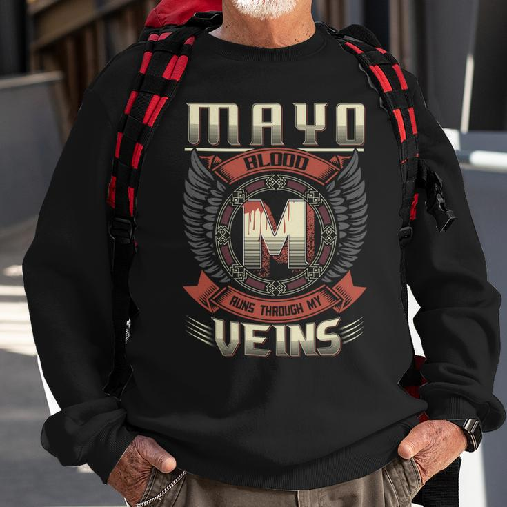 Mayo Blood Run Through My Veins Name V5 Sweatshirt Gifts for Old Men