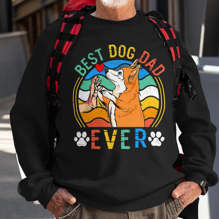 Mens Corgi Best Dog Dad Ever Gifts Dog Lover V3 Sweatshirt Gifts for Old Men