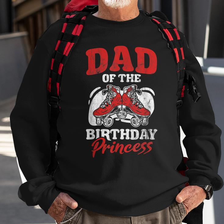 Mens Dad Of Birthday Princess Roller Skating Derby Roller Skate Sweatshirt Gifts for Old Men