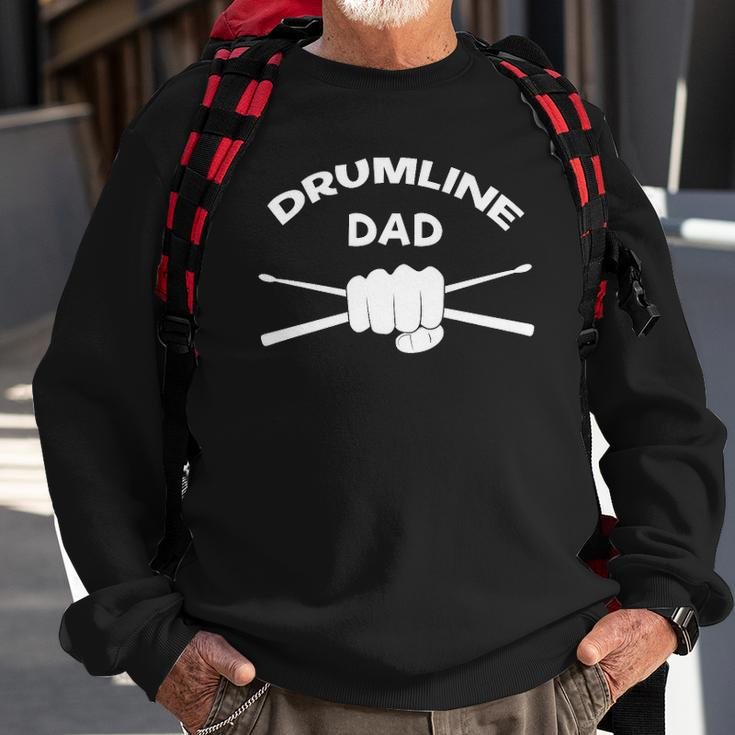 Mens Drumline Dad Music Marching Band Support Drumsticks Sweatshirt Gifts for Old Men