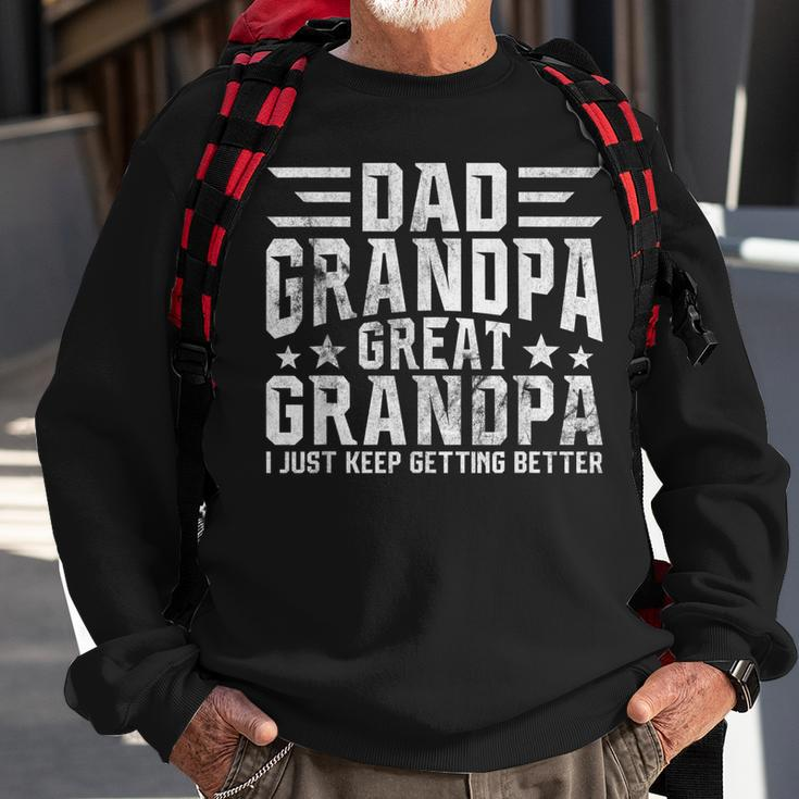 Mens Fathers Day From Grandkids Dad Grandpa Great Grandpa Sweatshirt Gifts for Old Men