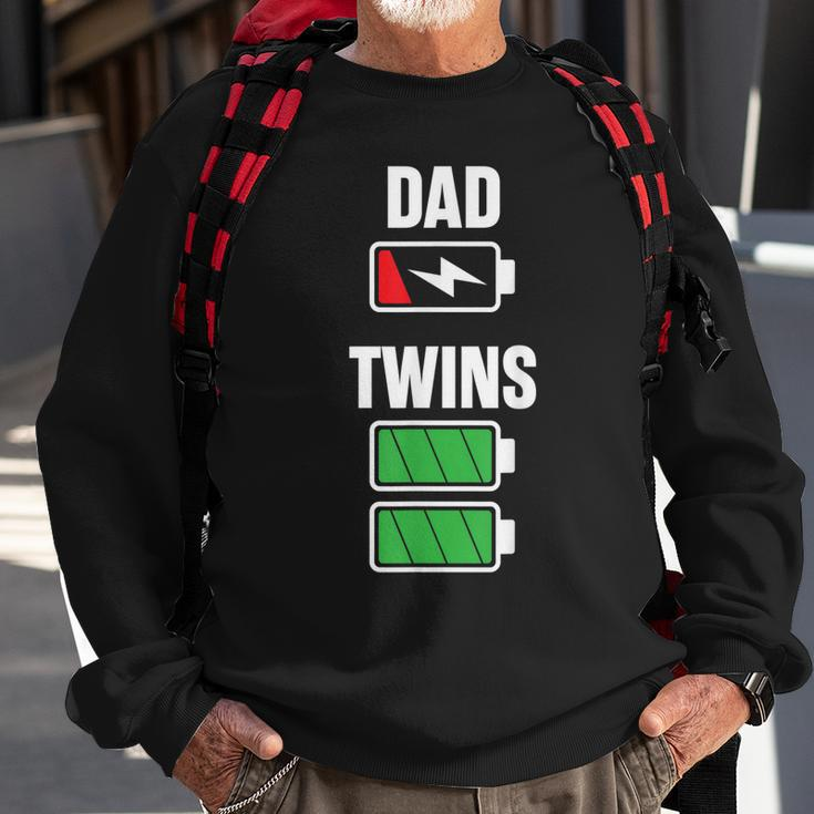 Mens Funny Dad Fathers Day Birthday Twins Twin Dad Sweatshirt Gifts for Old Men
