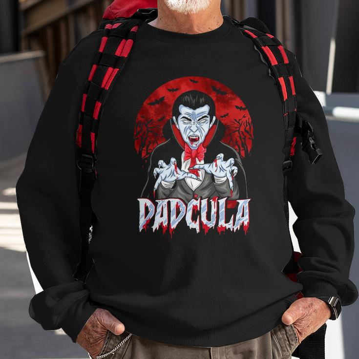 Mens Funny Halloween Dad Dracula Costume Dadcula Sweatshirt Gifts for Old Men