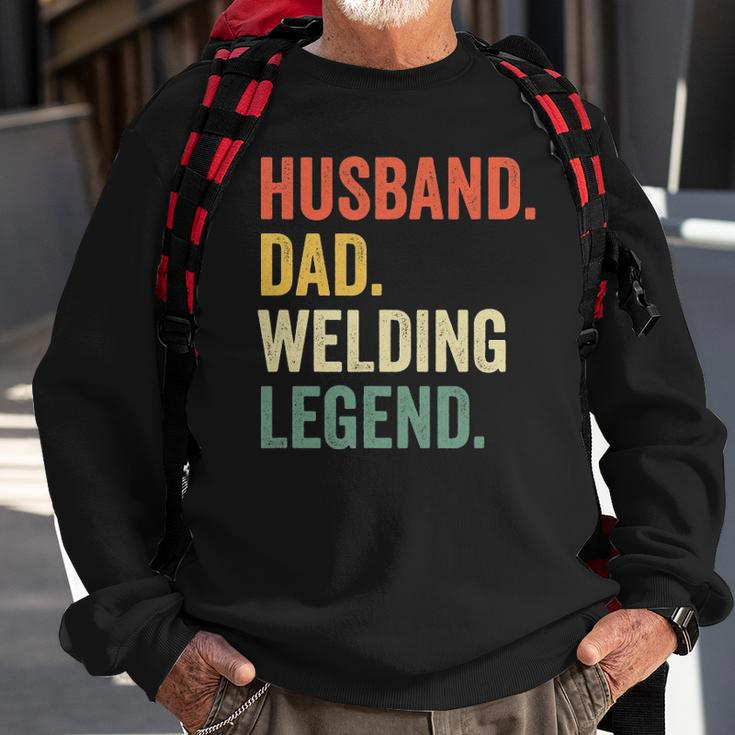 Mens Funny Welder Husband Dad Welding Legend Vintage Sweatshirt Gifts for Old Men