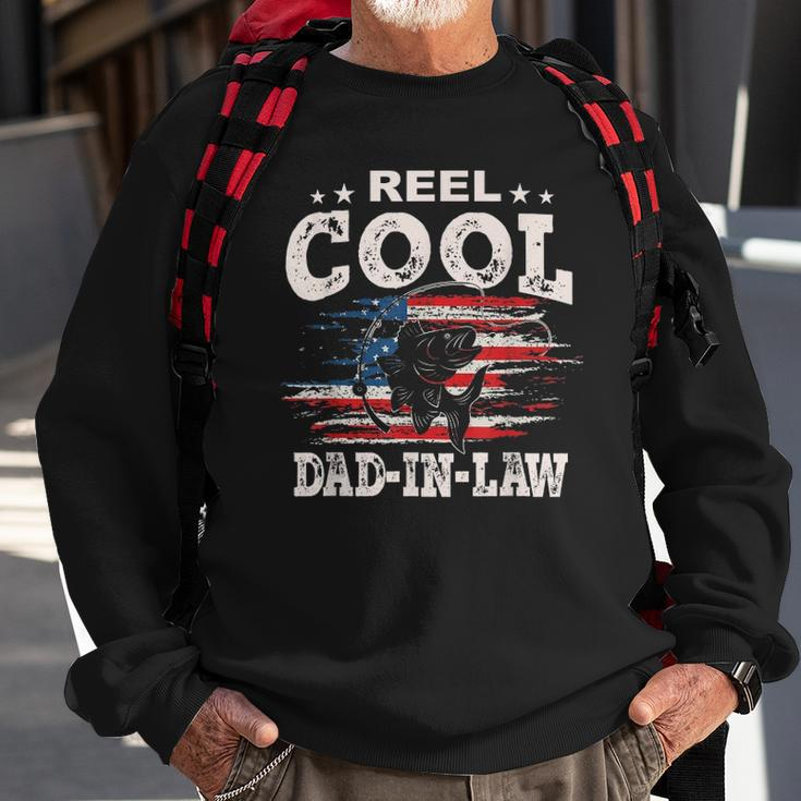 Mens Gift For Fathers Day Tee - Fishing Reel Cool Dad-In Law Sweatshirt Gifts for Old Men