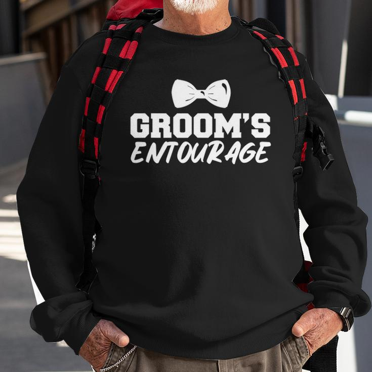 Mens Grooms Entourage Bachelor Stag Party Sweatshirt Gifts for Old Men