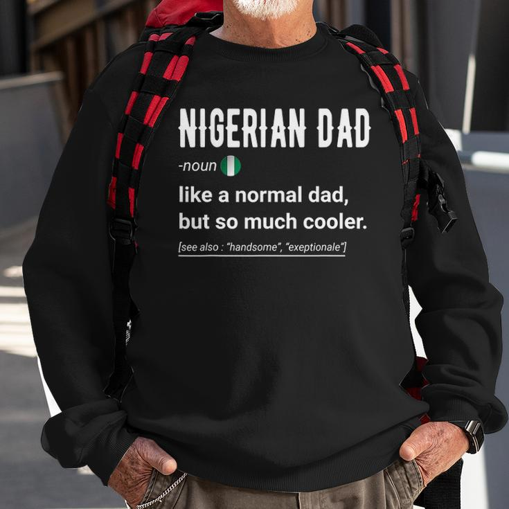 Mens Nigerian Dad Definition Design - Funny Nigerian Daddy Flag Sweatshirt Gifts for Old Men