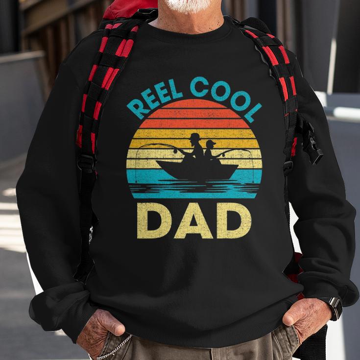 Mens Reel Cool Dad Fathers Day Gift For Fishing Dad Grandpa Sweatshirt Gifts for Old Men