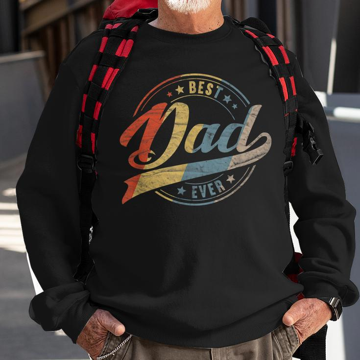 Mens Retro Vintage Best Dad Ever Father Daddy Fathers Day Gift Sweatshirt Gifts for Old Men