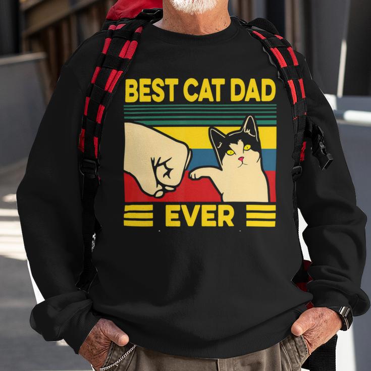 Mens Vintage Best Cat Dad Ever Bump Fit 240 Shirt Sweatshirt Gifts for Old Men