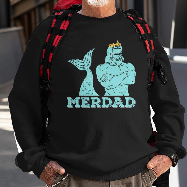 Merdad Security Merman Mermaids Daddy Fathers Day Dad Sweatshirt Gifts for Old Men
