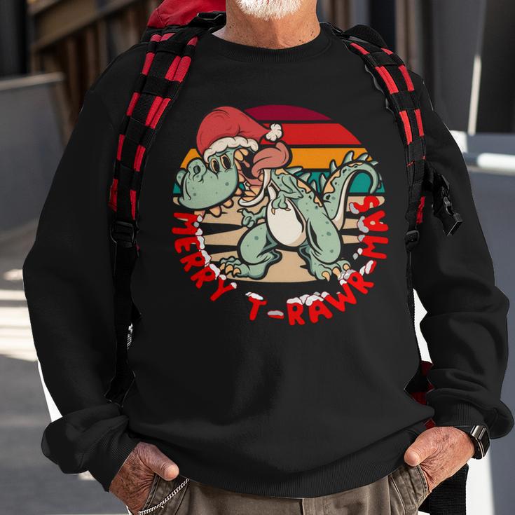 Merry Trawrmas Sweatshirt Gifts for Old Men