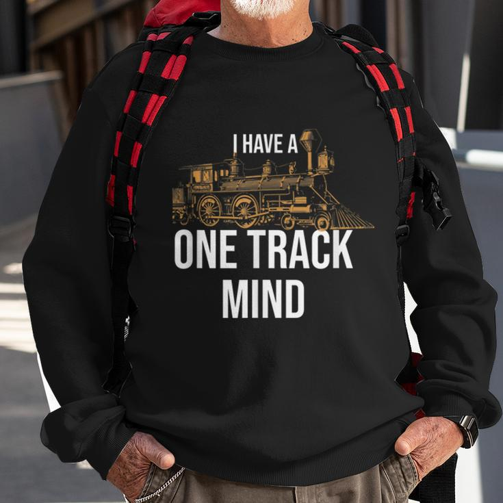 Model Train Locomotive Railroad Collector Sweatshirt Gifts for Old Men