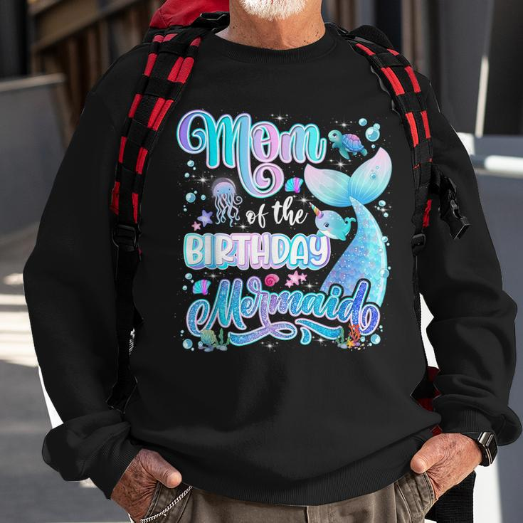 Mom Of The Mermaid Birthday Girl Family Birthday Mermaid Sweatshirt Gifts for Old Men