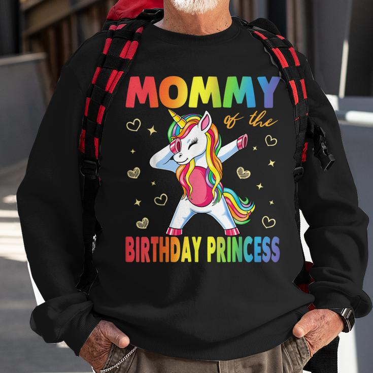 Mommy Of The Birthday Princess Girl Dabbing Unicorn Mom Sweatshirt Gifts for Old Men