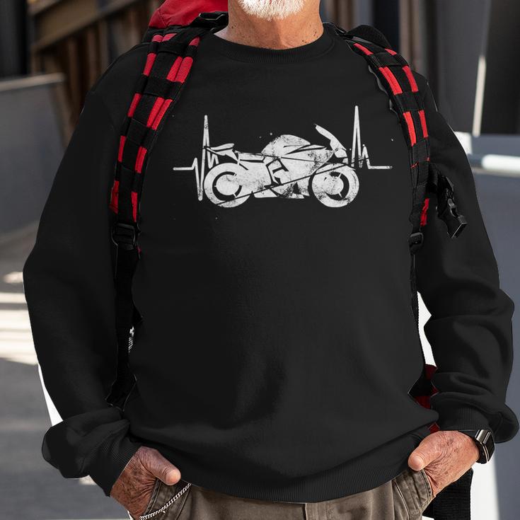 Motorcycle Heartbeat Dreaming Racing 496 Shirt Sweatshirt Gifts for Old Men