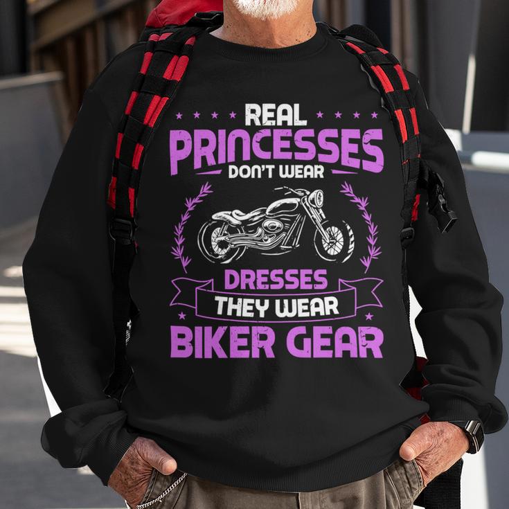 Motorcycle Real Princesses Wear Biker 483 Shirt Sweatshirt Gifts for Old Men