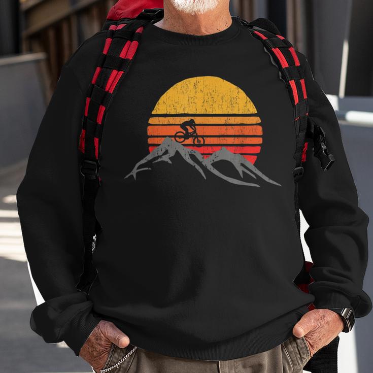 Mountain Bike Vintage Sunset Design Graphic 235 Trending Shirt Sweatshirt Gifts for Old Men