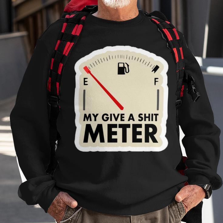 My Give A Shit Meter Is Empty Sarcastic Autocollant 393 Trending Shirt Sweatshirt Gifts for Old Men