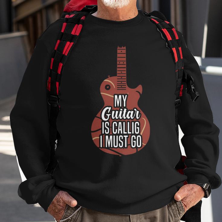 My Guitar Is Calling And I Must Go 525 Trending Shirt Sweatshirt Gifts for Old Men