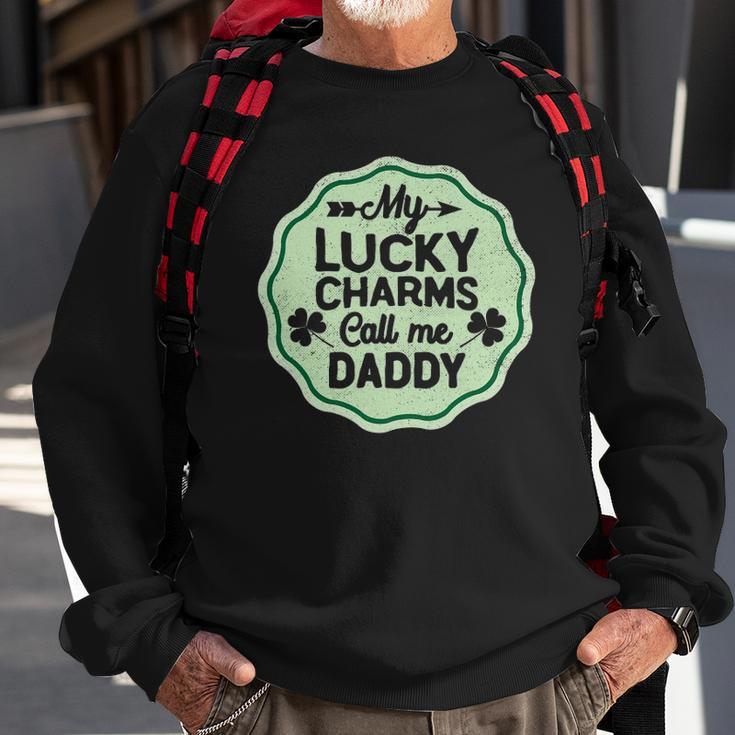 My Lucky Charms Call Me Daddy St Patricks Day Sweatshirt Gifts for Old Men