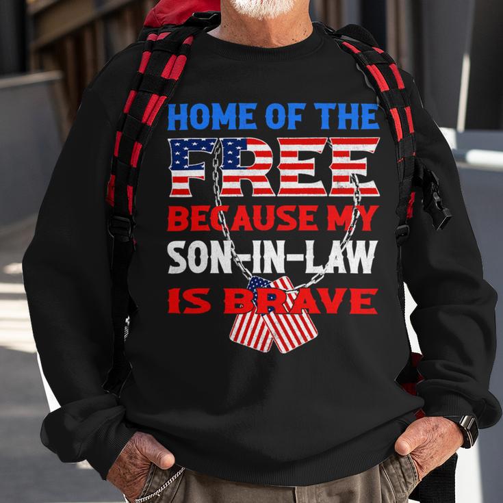 My Soninlaw Is Brave Home Of The Free 687 Shirt Sweatshirt Gifts for Old Men