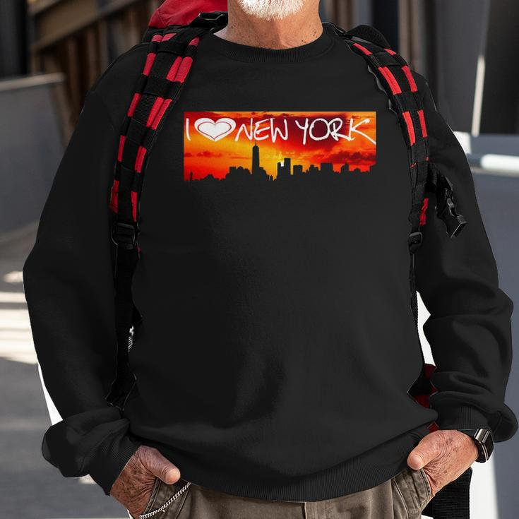 New York I Love Ny Womens Gift Sweatshirt Gifts for Old Men