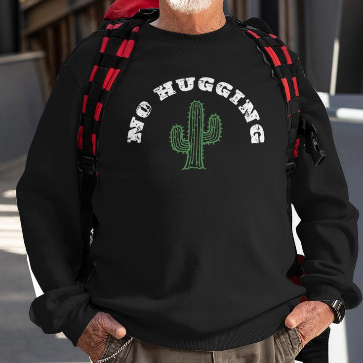 No Hugging Do Not Hug Sweatshirt Gifts for Old Men