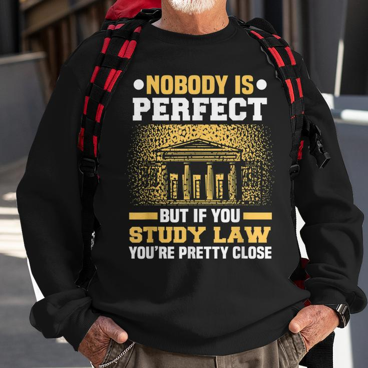Nobody Is Perfect Lawyer Meme Future Attorney Retired Lawyer Sweatshirt Gifts for Old Men