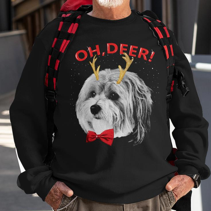 Oh Deer Havanese Xmas Red Bowtie V2 Sweatshirt Gifts for Old Men