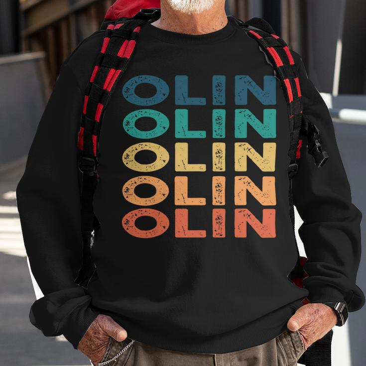 Olin Name Shirt Olin Family Name V3 Sweatshirt Gifts for Old Men