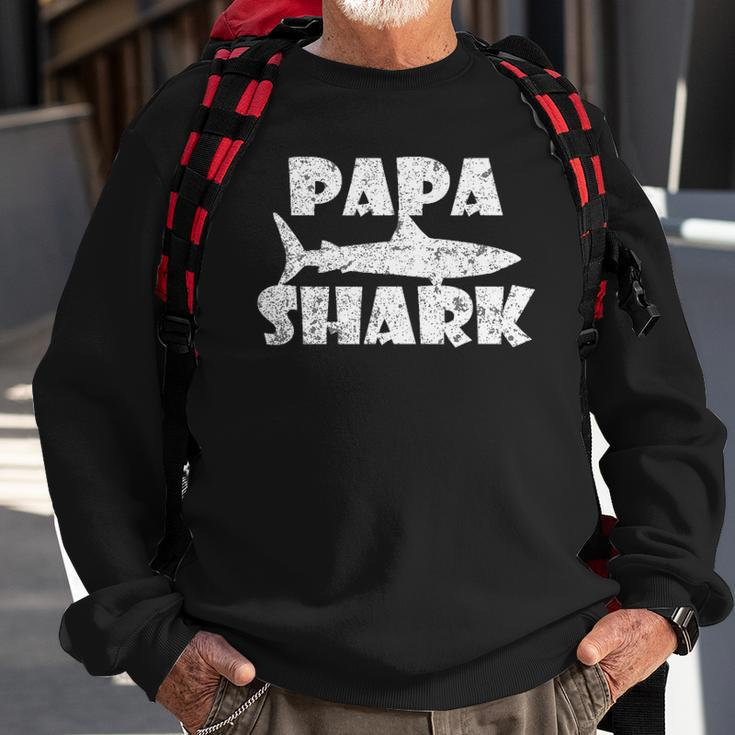 Papa Shark Ocean Diver Fan Gift For Men Sweatshirt Gifts for Old Men