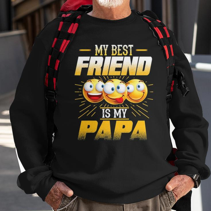 Papa Tee My Best Friend Is My Papa Funny Gift Tees Sweatshirt Gifts for Old Men