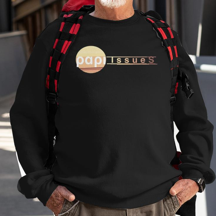 Papi-Issues Retro Fun-Dady Sweatshirt Gifts for Old Men