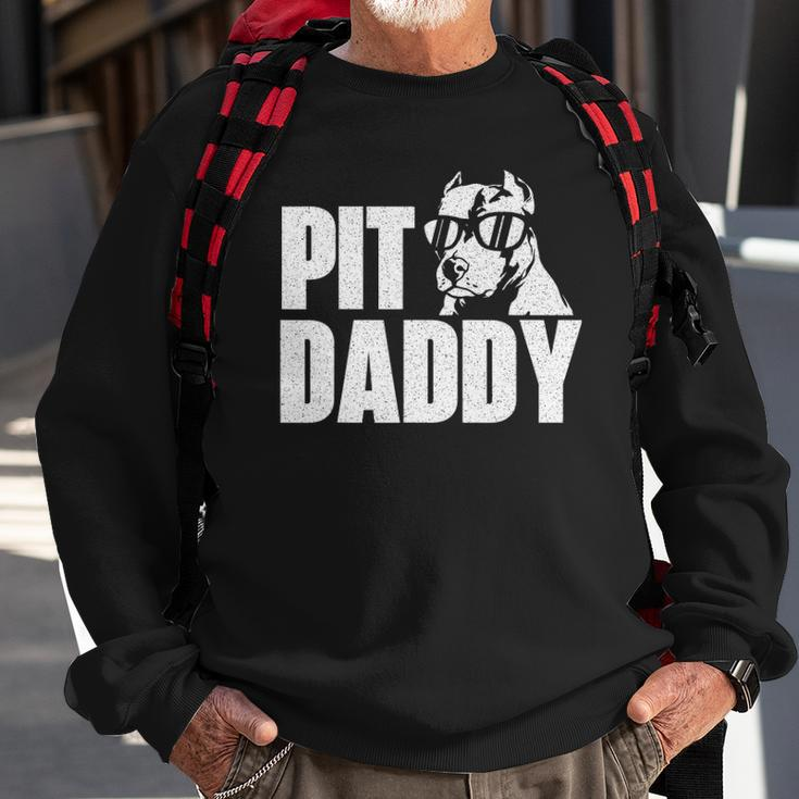Pit Daddy - Pitbull Dog Lover Pibble Pittie Pit Bull Terrier Sweatshirt Gifts for Old Men