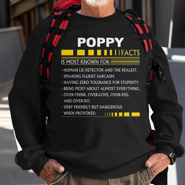 Poppy Name Gift Poppy Facts Sweatshirt Gifts for Old Men