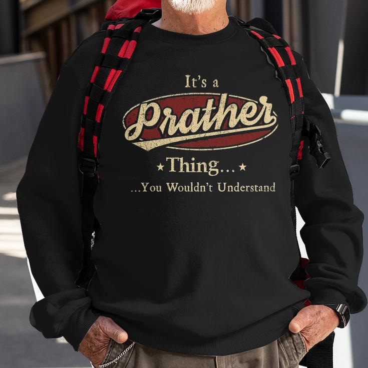 Prather Shirt Personalized Name GiftsShirt Name Print T Shirts Shirts With Name Prather Sweatshirt Gifts for Old Men