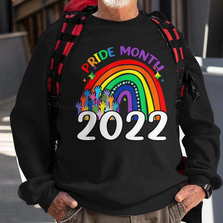 Pride Month 2022 Lgbt Rainbow Flag Gay Pride Ally Sweatshirt Gifts for Old Men