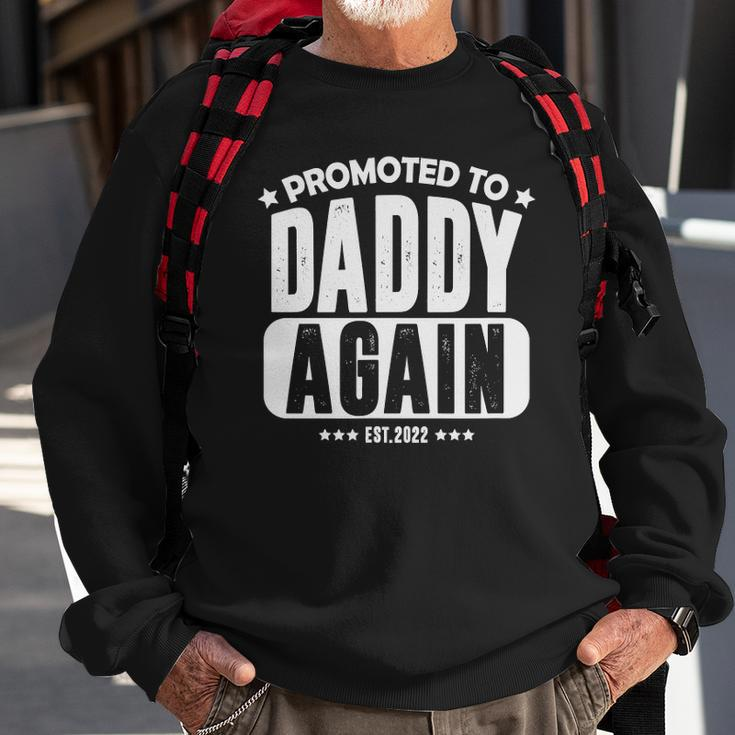Promoted To Daddy Again 2022 Baby Announcement For Husband Sweatshirt Gifts for Old Men